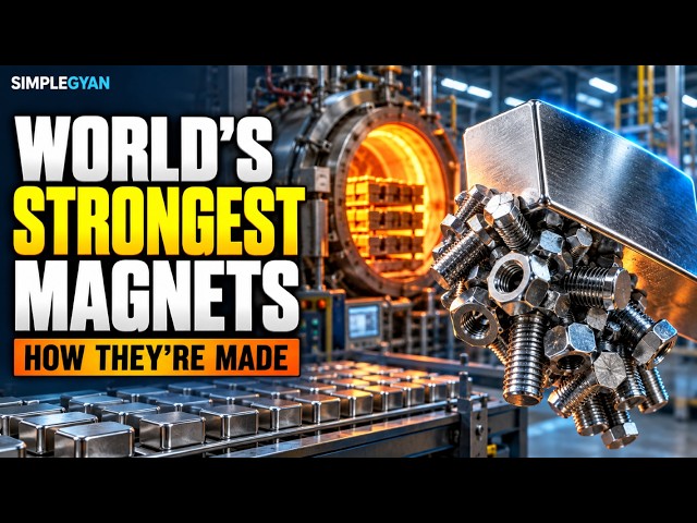 How the World's Strongest Magnets Are Made | Inside an NdFeB Factory