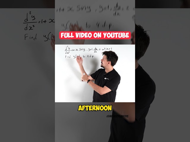 Euler's Method for Numerical Solutions to Differential Equations | Full Video on YouTube