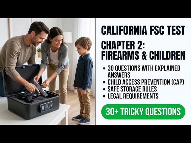 California FSC TestChapter 2 Firearms and Children 30 Practice Questions and Fully Explained Answers
