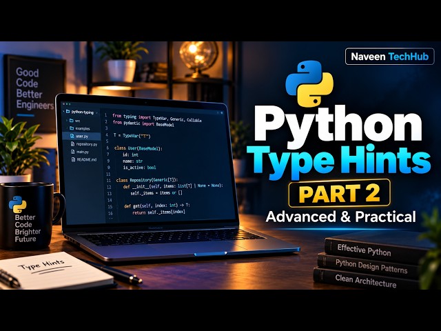 Advanced Python Type Hints Explained | TypedDict, Generics, Callable, Mypy & Pydantic