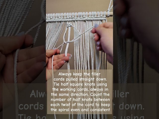 Spirall pattern macramé #macrame #bohostyle #diyprojects #tutorial #handmade tutorial! enjoy❤️