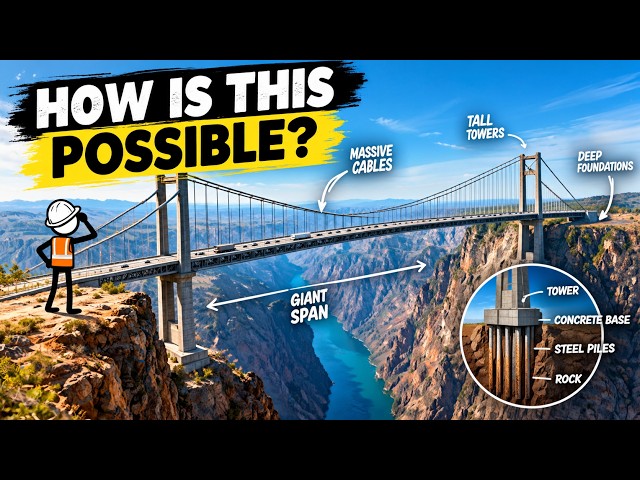 How Mega Bridges Stay Up | Engineering Explained!🌉