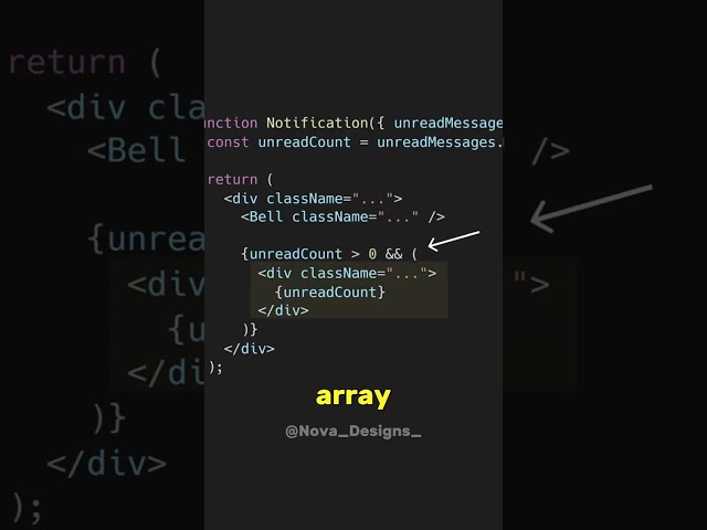 ✅ Show Elements with the Logical AND (&&) | React JS
