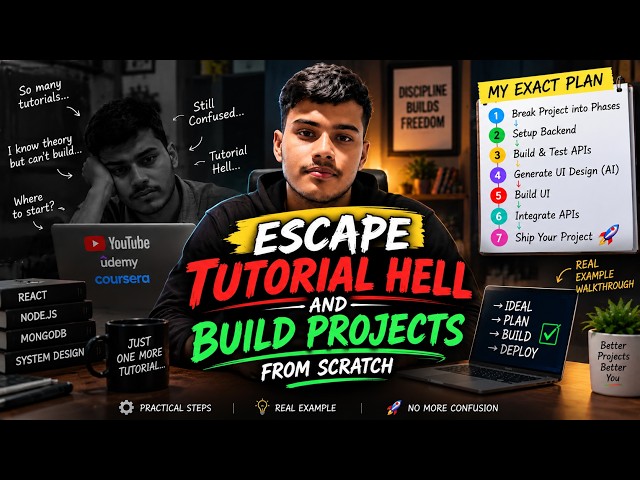 Stop Watching Tutorials. Start Building Projects.