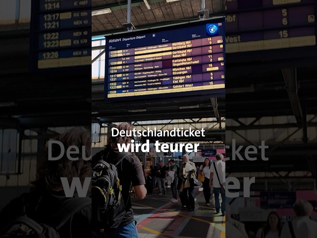 Deutschlandticket wird teurer #Nachrichten #news #tagesschau #Deutschlandticket #Bahn