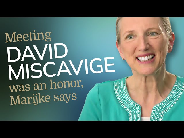 David Miscavige’s kindness is amazing, says Marijke