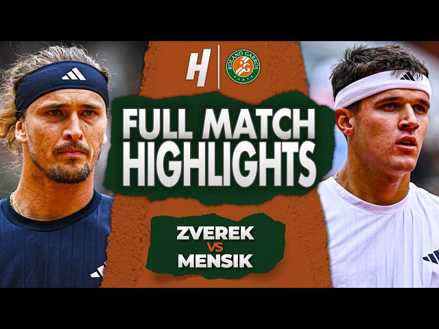 Alexander Zverev vs Jakub Mensik - FULL Semifinal Highlights 🔥 Roland Garros 2026
