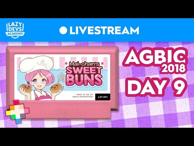 Mai-Chan's Sweet Buns - Day 9 - AGBIC Jam 2018 Livestream (Pico-8)