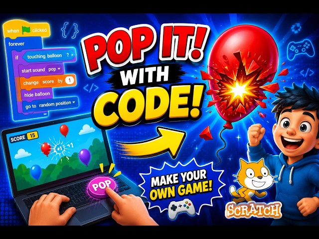 Pop the Balloon Game Tutorial 🎈 | Easy Coding Project for Beginners