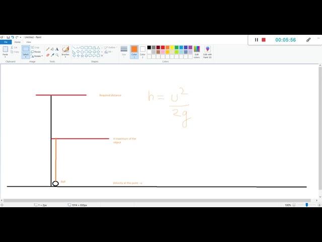 How to make a programme that will find us the distance an object will travel when thrown