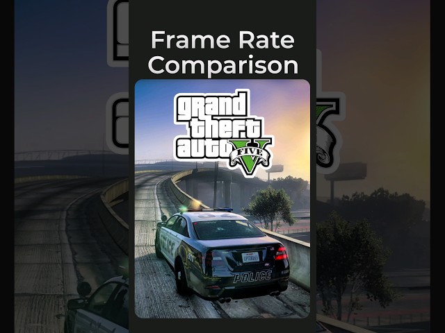 15 FPS vs. 30 FPS vs. 60 FPS in GTA V #60fps #gtav