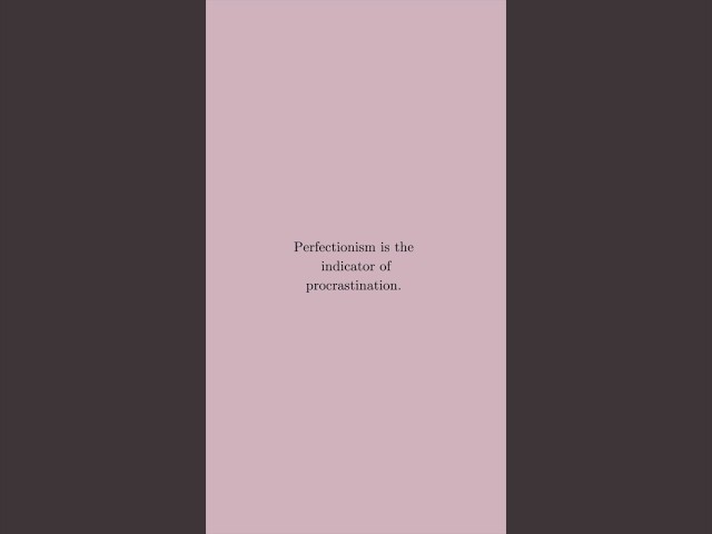 The pressure of perfection in the new year