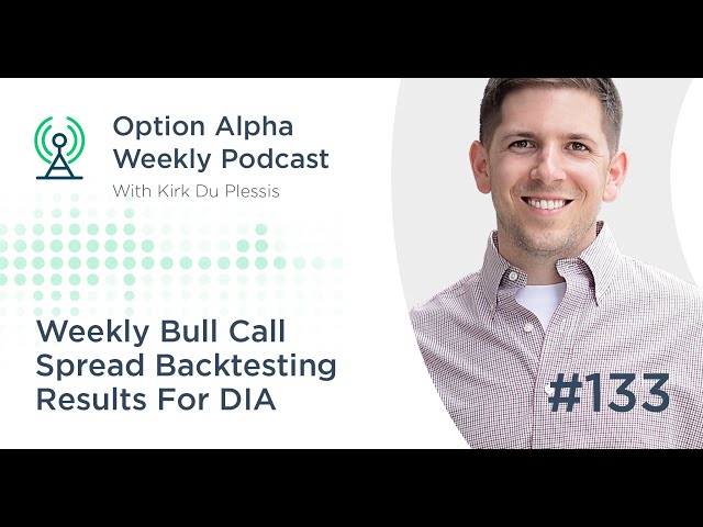 Weekly Bull Call Spread Backtesting Results For DIA - Show #133 - Option Alpha Podcast