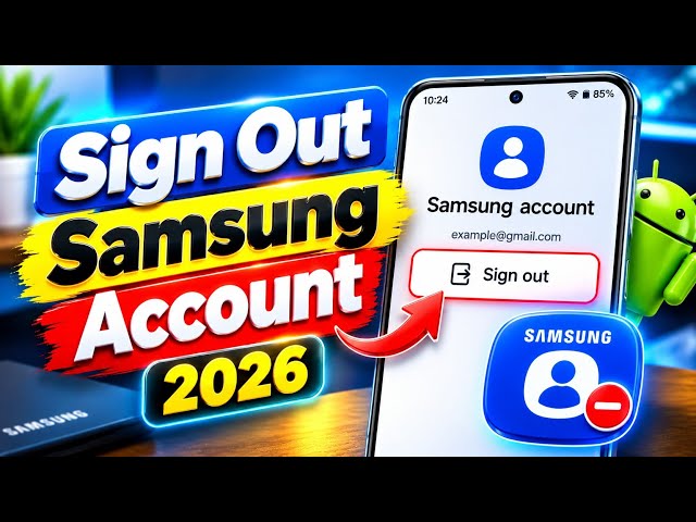Sign Out of Samsung Account on Any Android Mobile Phone in 2026 📱