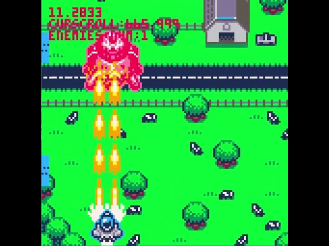 Making a Boss in my Shmup #Shorts