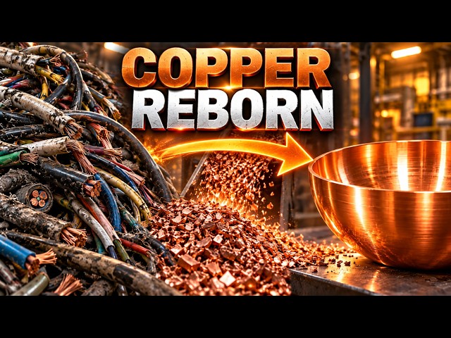 How Old Copper Wires Become Beautiful Copper Products | Copper Recycling Process