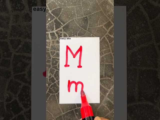 easy ake letter m