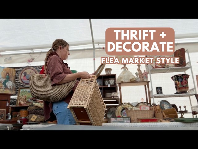 Bringing you to my FAVORITE flea market! | Thrift + Decorate | Thrift With Me + Haul