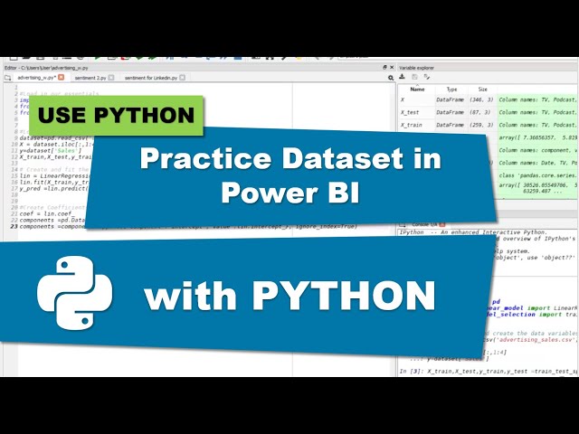 Get Python Sample Datasets in Power BI
