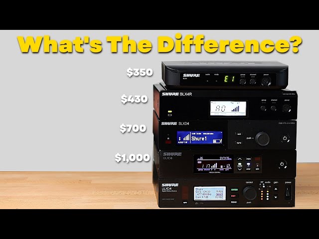 Comparing Shure Wireless Mic Systems (Cheap to Expensive)