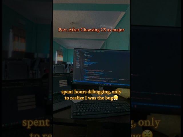 POV: You chose CS and became the bug #computerscience #coding #codingforbeginners #debugging