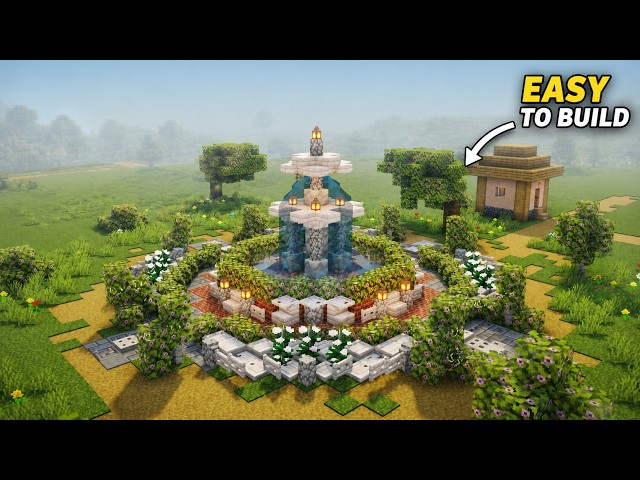 Minecraft: How to Build an Easy Fountain | Minecraft Tutorial 