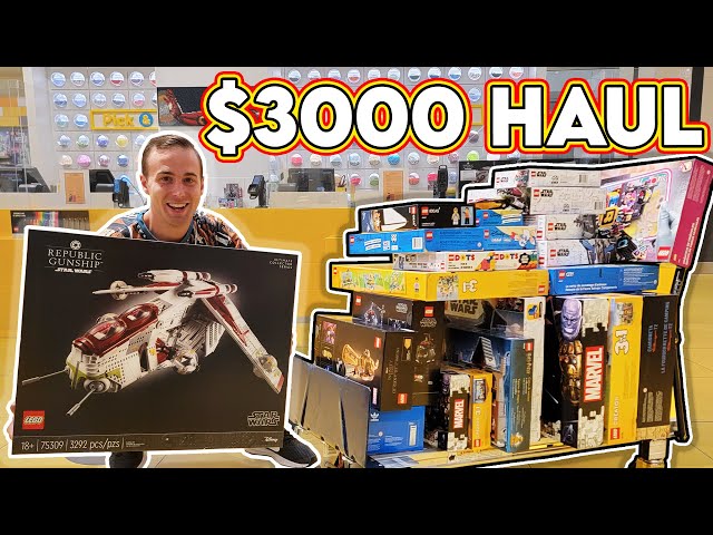 SPENDING $3000 AT THE LEGO STORE with Exclusive Access!!