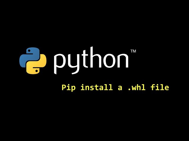 How to Install a .WHL (wheel) file | Python 3.7.3 | spyCoding
