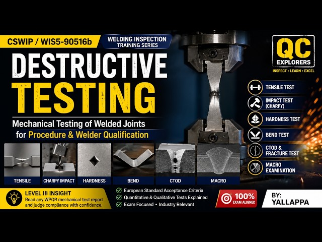 Destructive Testing – Section 4 | CSWIP / WIS Welding Inspection Training Series