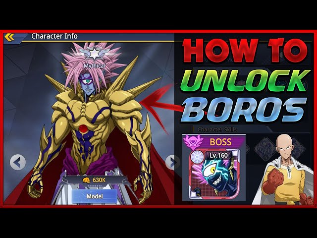 HOW TO UNLOCK BOROS - SPECIAL EVENT | One Punch Man Road To Hero 2.0