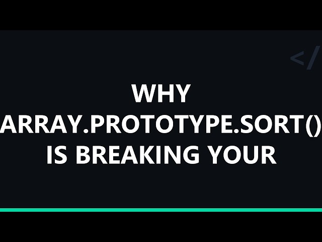 Why Array.prototype.sort() Is Breaking Your React App