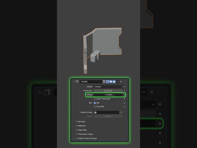 Offset even in Blender!