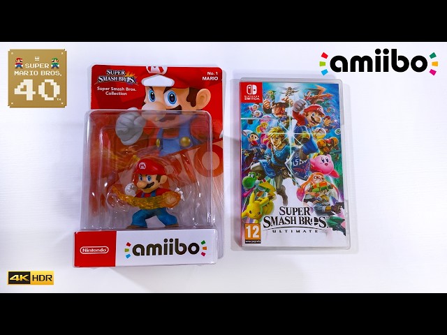 40 Days of Mario Tribute! Day 3: amiibo Mario No. 1 Unboxing (Super Mario Bros. 40th Anniversary)