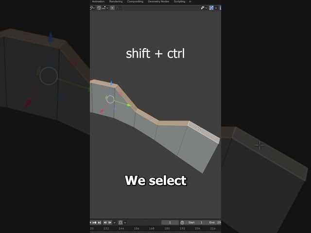 Smooth rough edges in blender #blender #3d