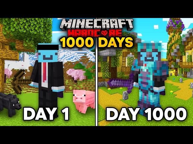 I Survived 1000 Days in Minecraft Hardcore! [FULL MOVIE]