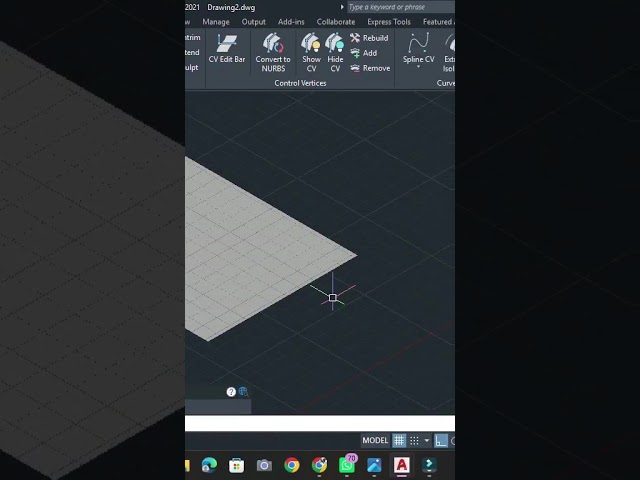AutoCAD PLANESURF Command Explained | Create a 3D Planar Surface  #Shorts