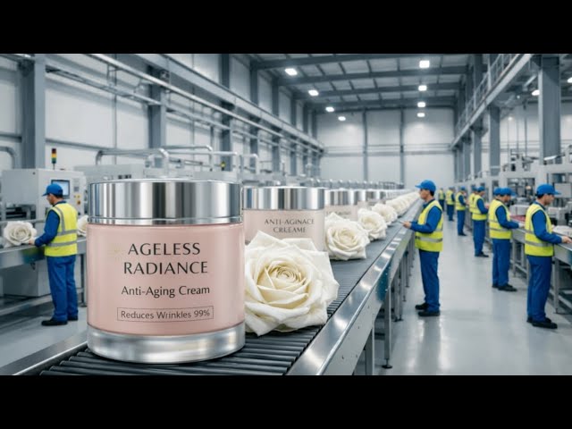 Inside the Massive Anti Aging Cream Factory From Flower Petals to Luxury Jars (FULL PROCESS)