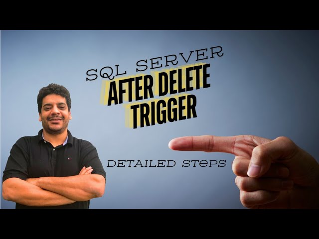 After Delete Trigger SQL Server