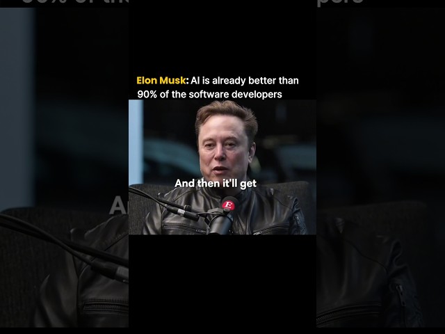 Elon:Ai is already better than software developers #shorts #clips