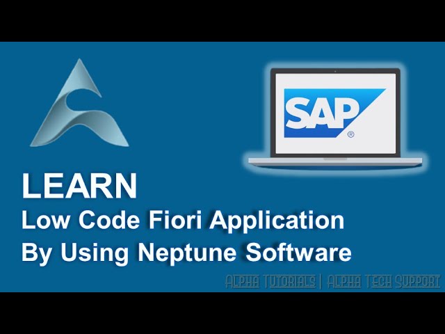 Low Code Fiori Application Using Neptune Software