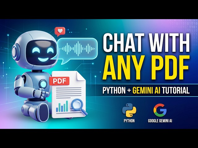 🚀 How to Chat with ANY PDF using Python and Gemini AI (Simple RAG Tutorial) #python #aichatbot