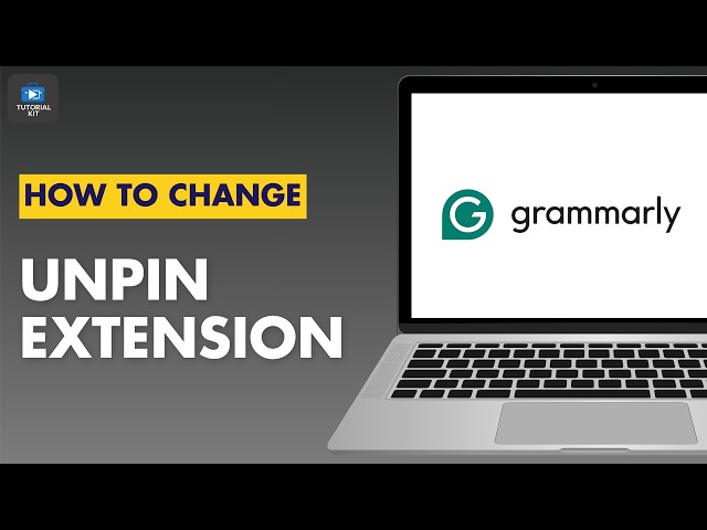 How to unpin the Grammarly extension from Google Chrome