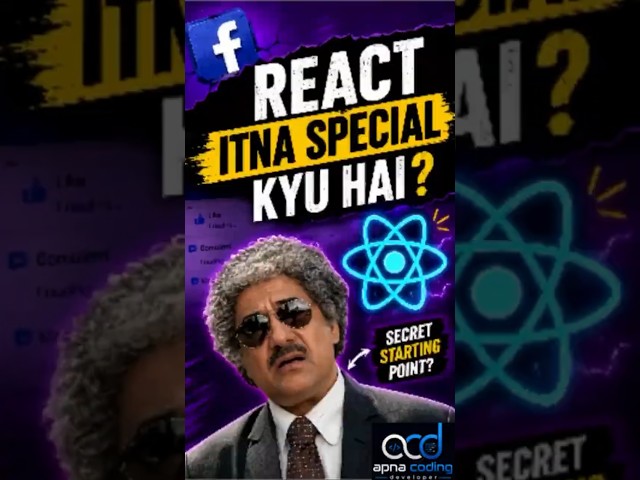 ⚛️ Why is React So Popular? 🤔 | The Real Reason React Won! 🚀 #shorts #reactjs #coding