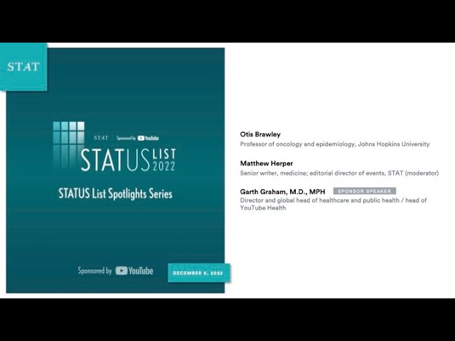 STATUS List Spotlight: A Conversation with Otis Brawley
