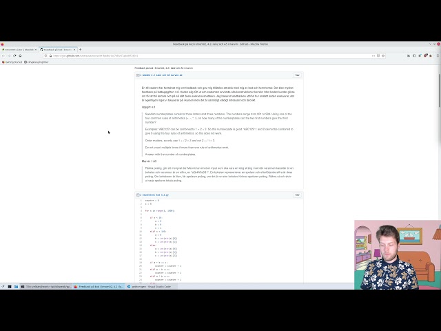 python genomgång kmom04 med Andreas