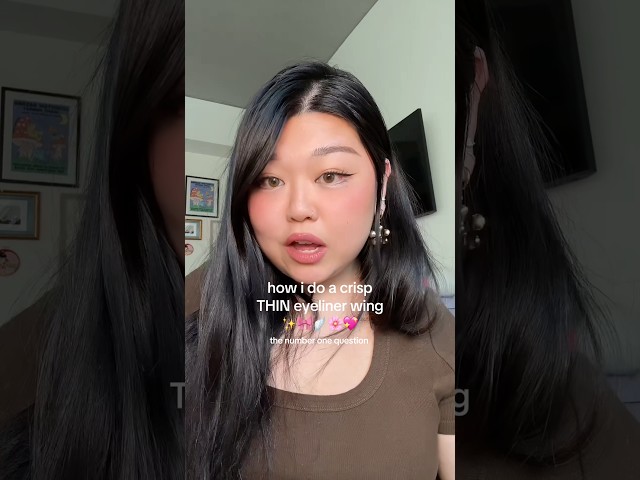 EYELINER TUTORIAL (EASY) FOR BEGINNERS #eyeliner #eyelinertutorial #kbeauty #asianmakeup