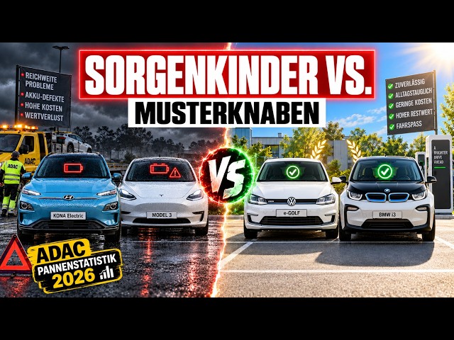AVOID THESE? The 5 most unreliable electric cars according to the 2026 ADAC report.