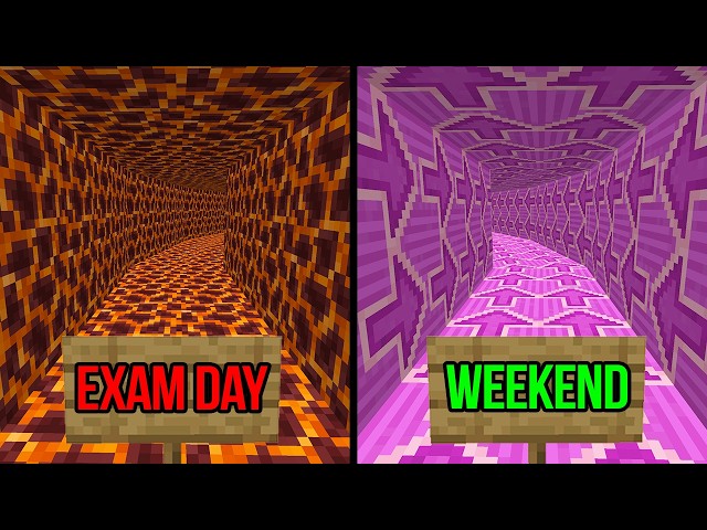 american school in minecraft be like...
