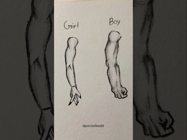 Girl And Boy Hand Sketch Easy Tutorial #art #Sketch #drawing