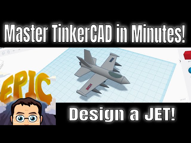 Design a Tinkercad Jet in Minutes | Check the cards for an F22 Raptor!